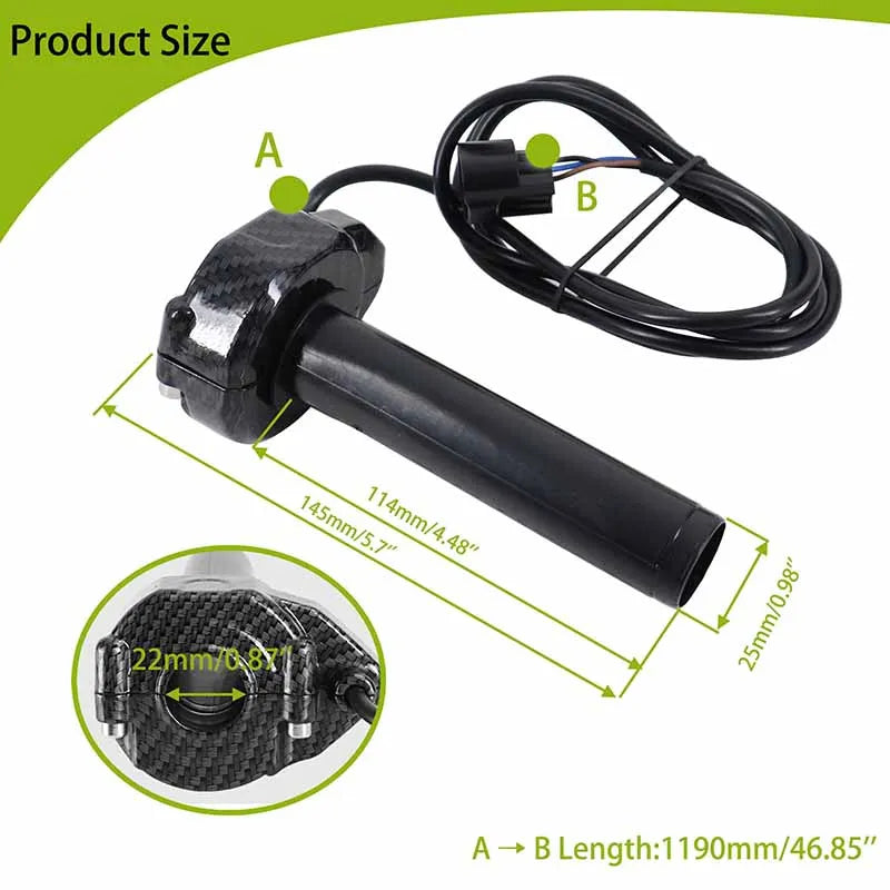 Electric Throttle Turn Grip Handlebar Accelerated Handle Throttle W/Rolling Bearing for Sur Ron-Surron