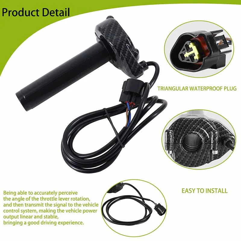 Electric Throttle Turn Grip Handlebar Accelerated Handle Throttle W/Rolling Bearing for Sur Ron-Surron